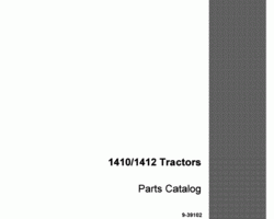 Parts Catalog for Case IH Tractors model 1412