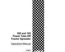 Operator's Manual for Case IH Tractors model 125