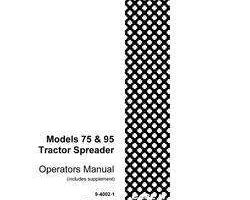 Operator's Manual for Case IH Tractors model 95