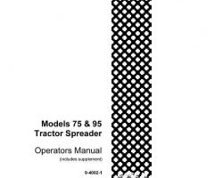 Operator's Manual for Case IH Tractors model 75
