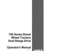 Operator's Manual for Case IH Tractors model 701