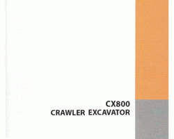 Case Excavators model CX800 Service Manual