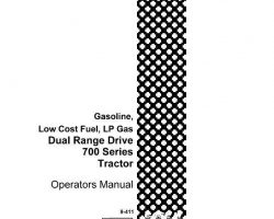 Operator's Manual for Case IH Tractors model 700
