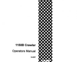Case Excavators model 1150B Operator's Manual