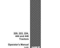 Operator's Manual for Case IH Tractors model 224