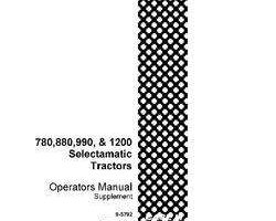 Operator's Manual for Case IH Tractors model 780