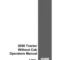 Operator's Manual for Case IH Tractors model 2090