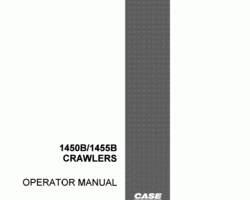 Case Dozers model 1455B Operator's Manual
