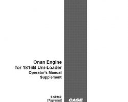 Case Engines model 1816B Operator's Manual