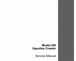 Case Dozers model 420B Service Manual