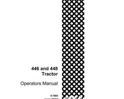 Operator's Manual for Case IH Tractors model 446