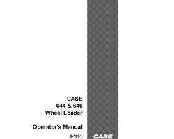 Case Wheel loaders model 646 Operator's Manual