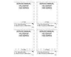 Case Skid steers / compact track loaders model 1530 Service Manual
