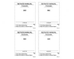 Case Excavators model 880 Service Manual