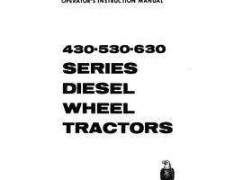 Operator's Manual for Case IH Tractors model 640