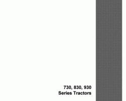 Service Manual for Case IH Tractors model 830