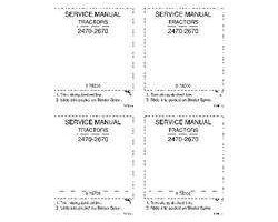 Service Manual for Case IH Tractors model 2670