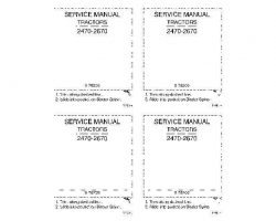 Service Manual for Case IH Tractors model 2470