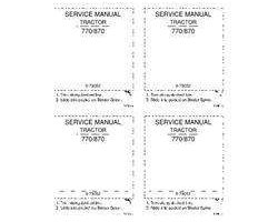 Service Manual for Case IH Tractors model 870