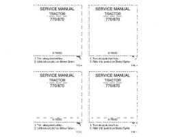 Service Manual for Case IH Tractors model 770