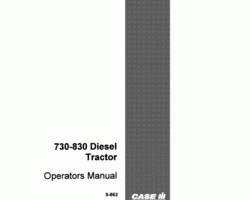 Operator's Manual for Case IH Tractors model 730