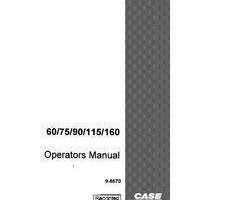 Case Excavators model 115 Operator's Manual
