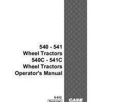 Operator's Manual for Case IH Tractors model 541