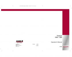 Operator's Manual for Case IH Tractors model 1290
