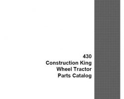 Parts Catalog for Case IH Tractors model 430