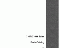 Parts Catalog for Case IH Balers model 330W