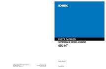 Parts Catalog for Kobelco Engines model 6D31-T