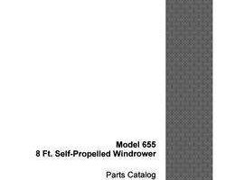 Parts Catalog for Case IH Windrower model 655