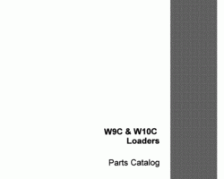 Parts Catalog for Case Wheel loaders model W8C