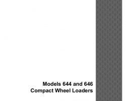 Parts Catalog for Case Compact wheel loaders model 644