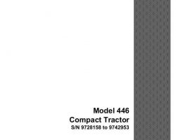 Parts Catalog for Case IH Tractors model 446