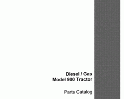Parts Catalog for Case IH Tractors model 900B