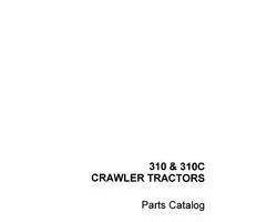 Parts Catalog for Case Loader backhoes model 310