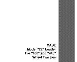 Parts Catalog for Case IH Tractors model 440