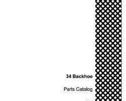 Parts Catalog for Case Loader backhoes model 34