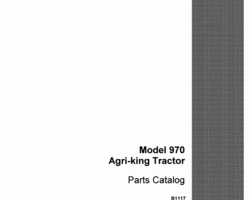 Parts Catalog for Case IH Tractors model 970