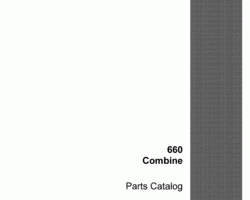 Parts Catalog for Case IH Combine model 660