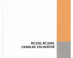 Case Excavators model RC200 Operator's Manual