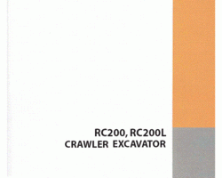 Case Excavators model RC200L Operator's Manual