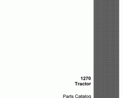 Parts Catalog for Case IH Tractors model 1270