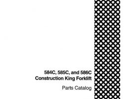 Parts Catalog for Case Forklifts model 584