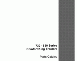 Parts Catalog for Case IH Tractors model 730