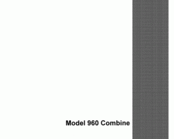 Parts Catalog for Case IH Combine model 960