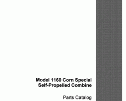 Parts Catalog for Case IH Combine model 1160