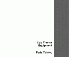 Parts Catalog for Case IH Tractors model 101A