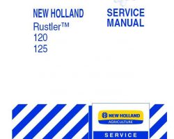 Service Manual for New Holland Tractors model Rustler 120